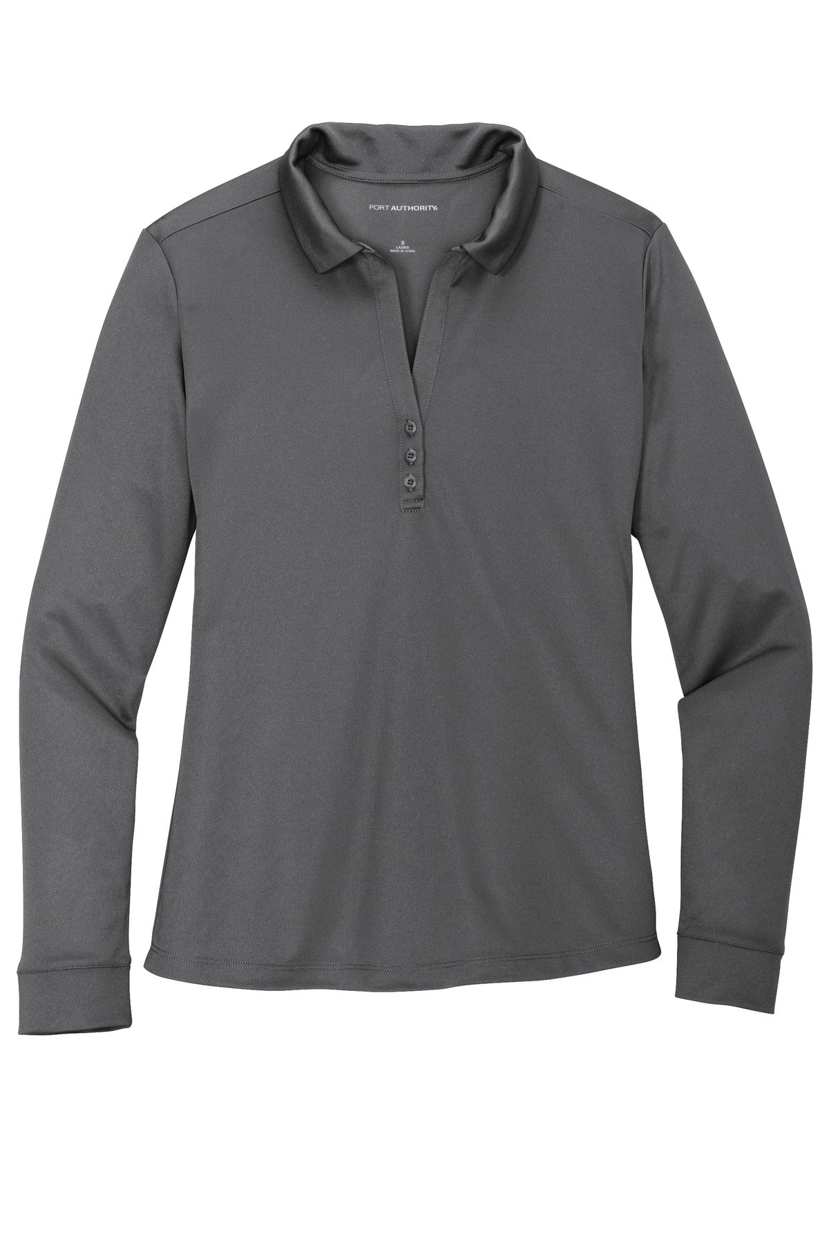 BARKER Port Authority Ladies Silk Touch  Performance Long Sleeve Polo